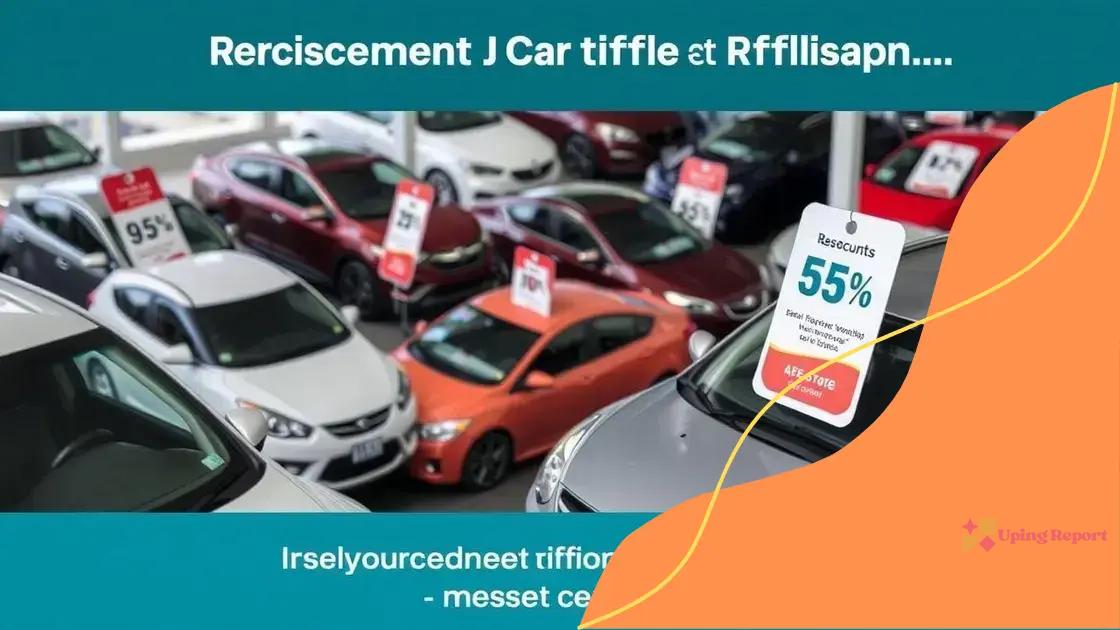 Impact of tariff slash on used car prices