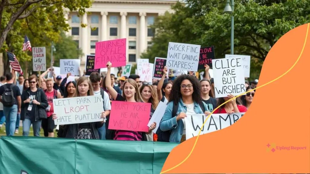 Protests over campus activism crackdowns raise concerns