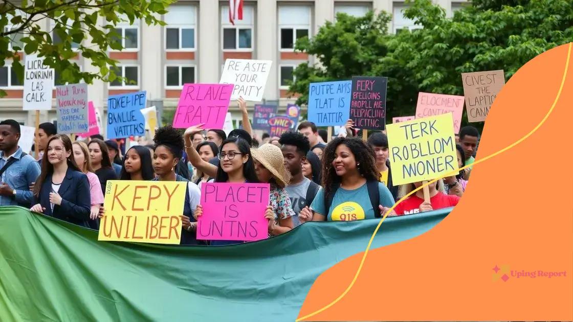 Key protests and movements
