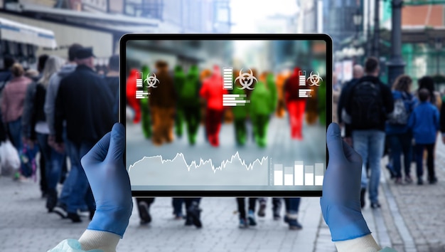 A digital graph displaying multiple economic indicators such as inflation rate, unemployment rate, and GDP growth, all fluctuating over a timeline. Use clear and concise visuals to represent how these indicators influence economic forecasts.