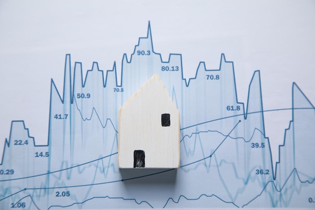 A line graph displaying historical data on the federal funds rate and mortgage rates, illustrating the correlation between the two over time.